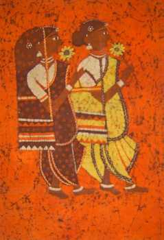 Batik art paintings